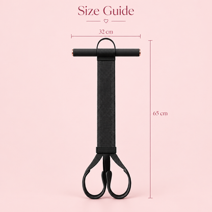 Pink size guide for the strap
